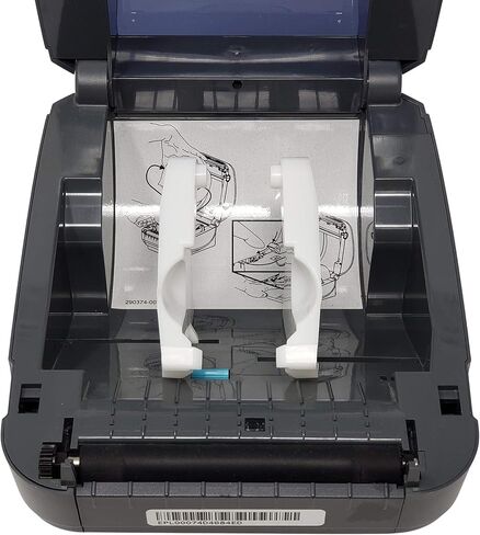 زيبرا GX420D مع شاشة عرض، طابعة باركود حرارية للملصقات، اتصال USB/إيثرنت/تسلسلي، GX42-202410-000 (متجدد) in Saudi Arabia