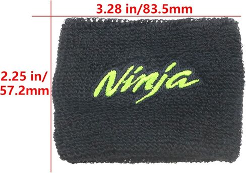 جورب خزان فرامل الدراجات النارية يناسب Kawasaki Ninja ZX6R ZX10R ZX9R ZX12R ZX14R 300 400 650 1000 - غطاء جورب الخزان (أسود وأخضر نينجا) عبوة من قطعتين in Kuwait