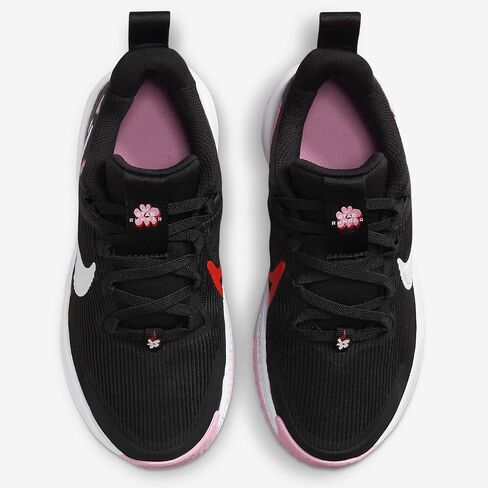 حذاء Nike Star Runner 4 NN SE للأطفال الصغار (FJ8079-001، أسود/وردي مرتفع/Picante أحمر/أبيض) مقاس 2 in Saudi Arabia