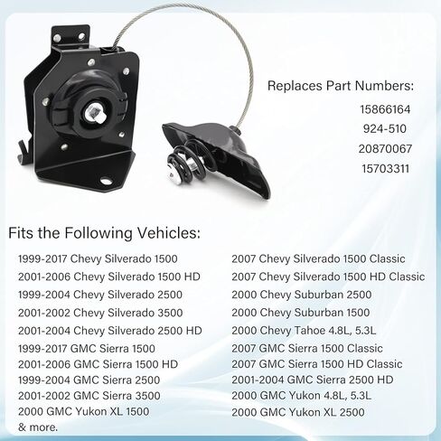 رافعة الإطارات الاحتياطية، رافعة حامل عجلة ونش الإطارات الاحتياطية 924-510 لـ 1999-2017 تشيفي سيلفرادو 1500 2500 3500 سوبربان تاهو، جي إم سي سييرا 1500 2500 3500 يوكون | يستبدل # 20870067، 15703311، 15866164 in Kuwait