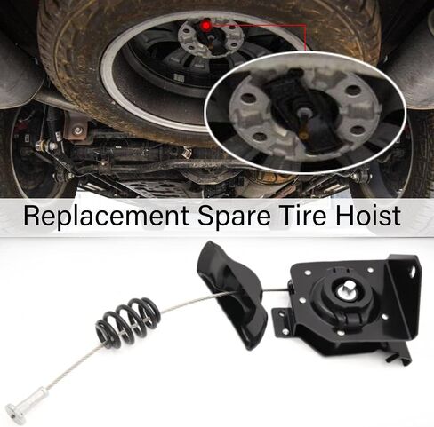 رافعة الإطارات الاحتياطية، رافعة حامل عجلة ونش الإطارات الاحتياطية 924-510 لـ 1999-2017 تشيفي سيلفرادو 1500 2500 3500 سوبربان تاهو، جي إم سي سييرا 1500 2500 3500 يوكون | يستبدل # 20870067، 15703311، 15866164 in Kuwait