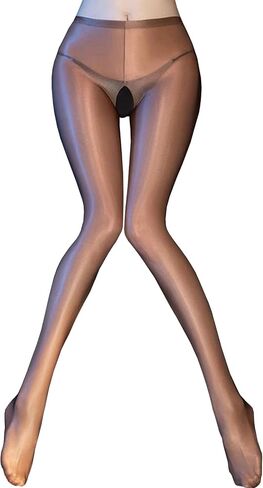 Oil Shiny Pantyhose for Women Glossy Pantyhose Nylon Sheer Tights Shiny Sexy Low Waisted in Saudi Arabia