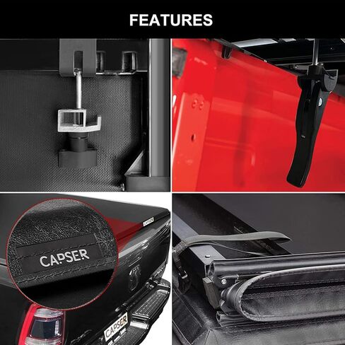 CAPSER Silverado 1500 5.8FT Soft Tri Fold Tonneau Cover Fits 2019-2024 Chevy Silverado 1500/GMC Sierra 1500 69.9Inch Truck Bed in Kuwait