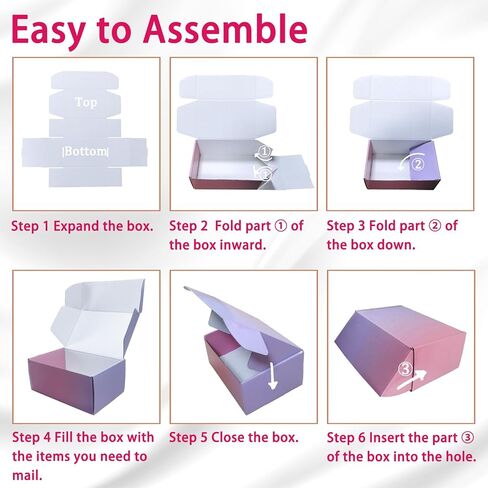 20 Pack Shipping Boxes, 9x6x4 Inches, Medium Corrugated Cardboard Shipping Boxes for Packaging Small Business, Packaging Gift Mailer Boxes for Shipping, Express, Gift Wrapping, Christmas in Kuwait