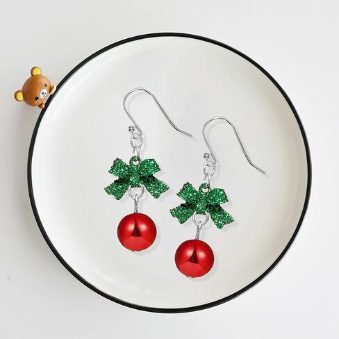 Christmas Theme Earrings Acrylic Cute Santa Claus Gingerbread Reindeer Christmas Stockings Earrings Christmas Jewelry Gift in Saudi Arabia