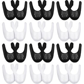 AlisOker 12 Pairs Anti Wrinkle Shoe Crease Protectors Sneaker Shoes Toe Box for Men's 7-12 in Kuwait