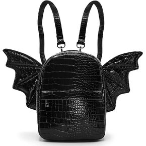 Prime Original Women Fashion Mini Backpack Purse | Detachable Bat Angel Wing Shoulder Bag
