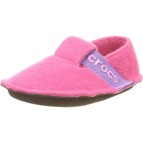 Crocs Kids' Classic Slipper | Comfortable Slip On Fuzzy Slippers for Kids