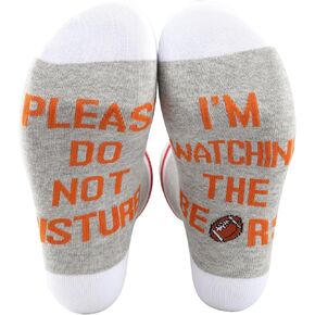 TSOTMO 2 Pairs Football Socks Football Club Gift Please Do Not Disturb I’m Watching The B Socks Gift