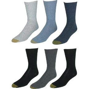 GOLD TOE Women's 6-Pack Turn Cuff Assorted Socks