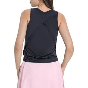 altiland High Neck Workout Tank Tops for Woman, Cool Feeling Cropped Athletic Shirts for Gym Yoga Exercise Running