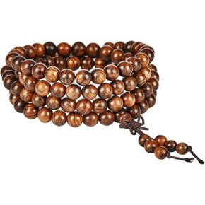 anzhongli Mala Beads Bracelet 108 8mm Prayer Meditation Sandalwood Elastic… in Saudi Arabia