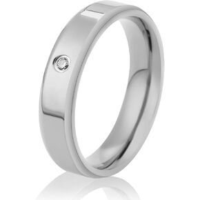 خواتم الذكرى السنوية المطلية بالذهب عيار 14 قيراط بشكل دائري من الزركونيا المكعبة | خاتم القبة الذهبية للنساء | فرقة زفاف لها in Kuwait