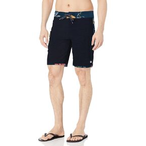 Billabong Men's Standard 73 Line Up Pro Boardshorts, 4-Way Performance Stretch, 19 Inch Outseam