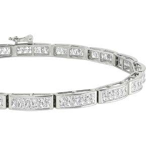 1 to 3 Carat.w. Classic Channel Set Diamond Bangle Bracelet (J-K Color I1-I2 Clarity)
