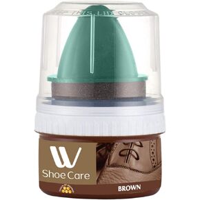 WBM Shoe Cream Polish, Professional Leather Polish for Shoes, Furniture & Jackets | Brown Shoe Cleaner - 50 ml