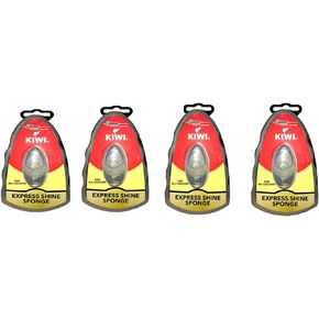 By Be The Bestest Kiwi Express Shoe Shine Sponge, neutral pack of 4, 0.2 fl oz