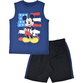 Disney Mickey Mouse Tank Top and Mesh Shorts Toddler to Little Kid
