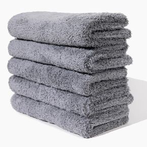 Microfiber Cleaning Cloth - The Gray Beast Towels, Streak-Free Cleaning Rags for Car Wash and Housekeeping, Ultra-Absorbent with Cut Edges to Avoid Scratches (Pack of 10, 16"x16")
