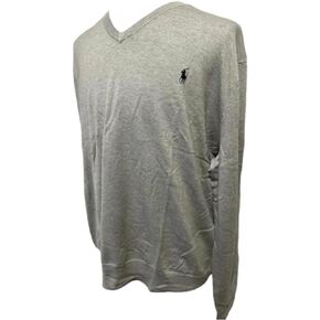 POLO RALPH LAUREN Mens Big Tall Cotton V-Neck Andover Heather Size 2XB