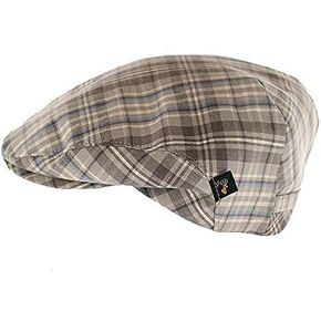 قبعة سكالي من الكتان العتيق - رمادي منقوش in Kuwait