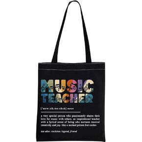 Music Teacher Tote Bag Music Teacher Appreciation Gift Music Teacher Definition HandBag Gift for Piano Violin Guitar Teacher