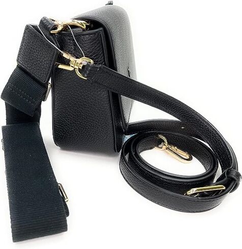 Tory Burch 144688 Thea Flap Black With Gold Hardware Leather Women's Crossbody Bag in Saudi Arabia