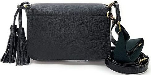 Tory Burch 144688 Thea Flap Black With Gold Hardware Leather Women's Crossbody Bag in Saudi Arabia