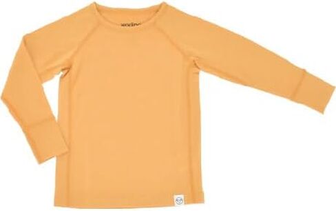 طبقة أساسية من صوف ميرينو Woolino للأطفال - قميص وسروال داخلي حراري بأكمام طويلة فائق النعومة للأطفال - قميص وجزء سفلي من طبقة أساسية طبيعية بالكامل - عسلي in Kuwait