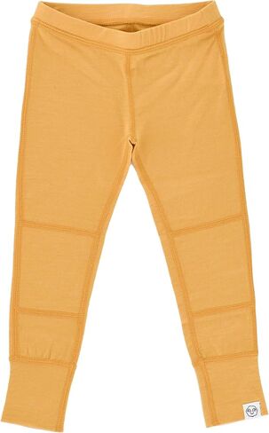 طبقة أساسية من صوف ميرينو Woolino للأطفال - قميص وسروال داخلي حراري بأكمام طويلة فائق النعومة للأطفال - قميص وجزء سفلي من طبقة أساسية طبيعية بالكامل - عسلي in Kuwait