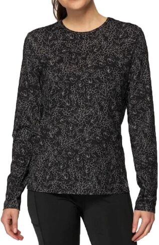 Hang Ten Womens Long Sleeve Rashguard (Caribbean Sea in Kuwait