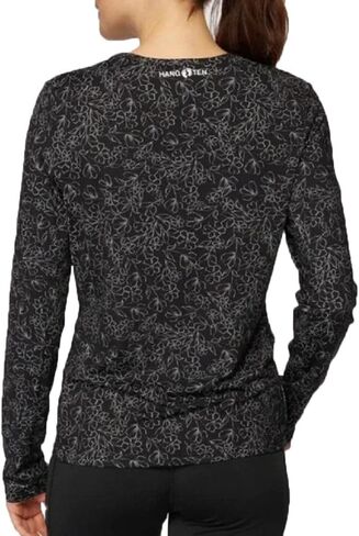 Hang Ten Womens Long Sleeve Rashguard (Caribbean Sea in Kuwait