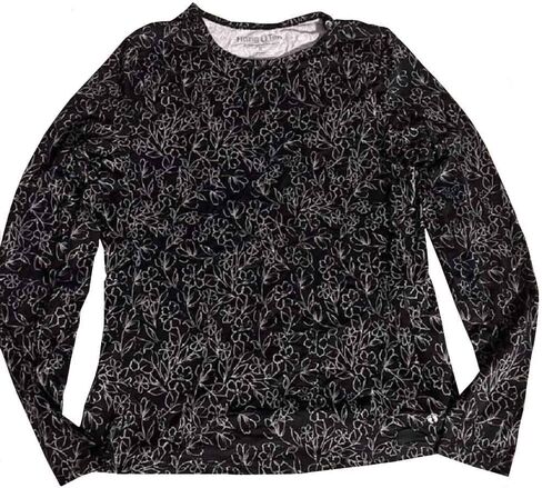 Hang Ten Womens Long Sleeve Rashguard (Caribbean Sea in Kuwait