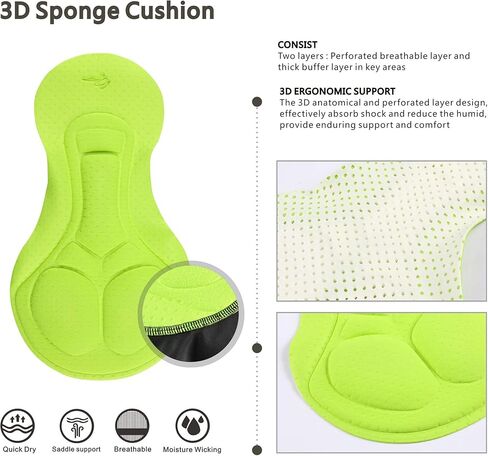 شورت ركوب الدراجات للسيدات من MUCUBAL مع شورت مضغوط مبطن ثلاثي الأبعاد للدراجات، والدوران، ودراجة الطريق in Kuwait