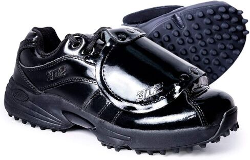 حذاء Umpire Shoe Reaction Pro Plate Lo للرجال من 3N2 - جلد حائز على براءة اختراع - أسود in Kuwait
