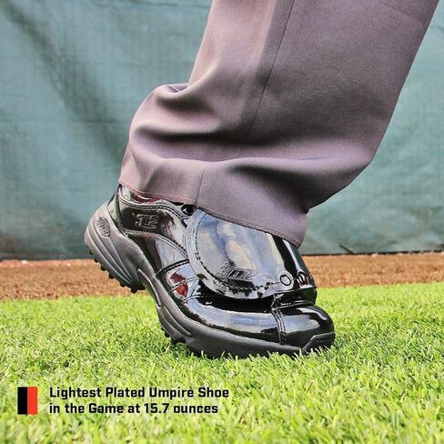 حذاء Umpire Shoe Reaction Pro Plate Lo للرجال من 3N2 - جلد حائز على براءة اختراع - أسود in Kuwait