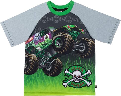 Monster Jam Grave Digger Pullover Pajama Shirt and Pants Sleep Set Little Kid in Saudi Arabia