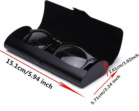 Hard Eyeglass Cases, Aluminum Metal Matte Spectacle Case in Saudi Arabia