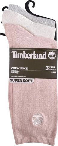 Timberland Women's 3-Pack Super Soft Crew Length Socks in Saudi Arabia