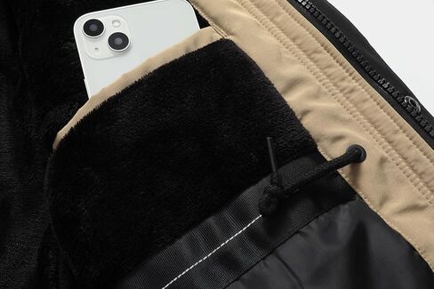 معطف شتوي رجالي من MOERDENG جاكيت باركا سميك مقاوم للماء مع غطاء رأس قابل للفصل من الفرو الاصطناعي in Kuwait