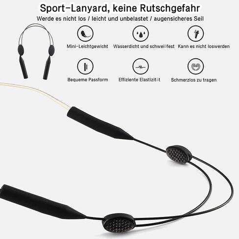 حزام النظارات الشمسية العائمة من Nlajizty، 6 قطع حبل نظارات عالمي قابل للتعديل، حزام سلسلة النظارات للرجال والنساء والأطفال in Kuwait