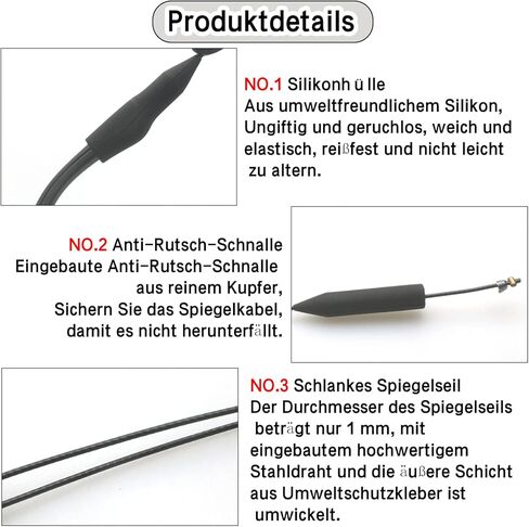 حزام النظارات الشمسية العائمة من Nlajizty، 6 قطع حبل نظارات عالمي قابل للتعديل، حزام سلسلة النظارات للرجال والنساء والأطفال in Kuwait