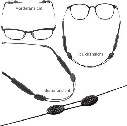 حزام النظارات الشمسية العائمة من Nlajizty، 6 قطع حبل نظارات عالمي قابل للتعديل، حزام سلسلة النظارات للرجال والنساء والأطفال in Kuwait