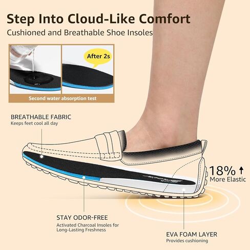 حذاء نسائي من Bacia مصنوع من نسيج محبوك للقيادة مريح وسهل الارتداء في العمل كاجوال in Kuwait