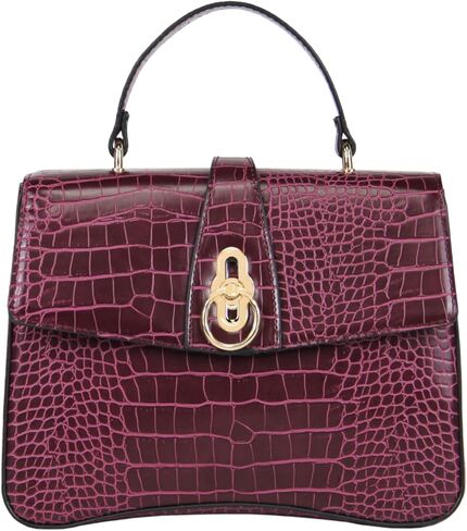 Women Top Handle Handbags Crossbody Purse For Women Croc Pu Leather in Saudi Arabia