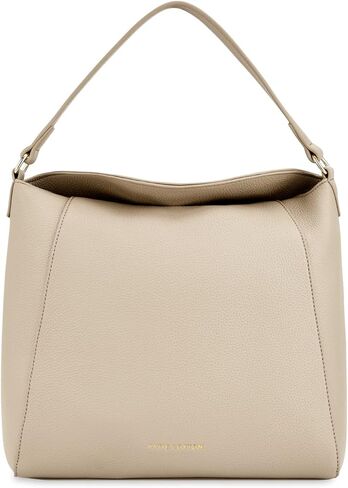 كاتي لوكستون حقيبة يد نسائية متوسطة الحجم من الجلد النباتي من هايدي، لون رمادي داكن، 11 × 10.6 × 6.3 انش in Kuwait