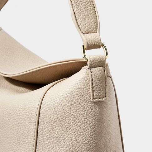 كاتي لوكستون حقيبة يد نسائية متوسطة الحجم من الجلد النباتي من هايدي، لون رمادي داكن، 11 × 10.6 × 6.3 انش in Kuwait