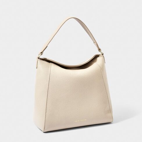 كاتي لوكستون حقيبة يد نسائية متوسطة الحجم من الجلد النباتي من هايدي، لون رمادي داكن، 11 × 10.6 × 6.3 انش in Kuwait