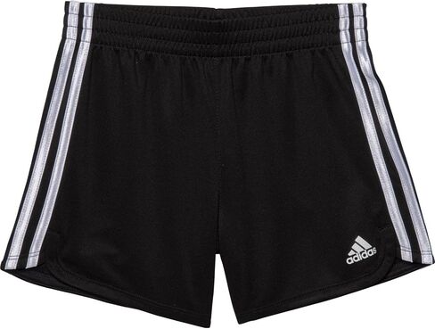 adidas Big Girls Mesh 3-Stripe Athletic Performance Shorts with Stripes in Saudi Arabia