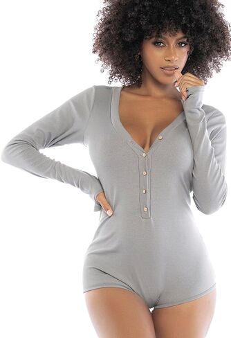 Mapalé by Espiral womens 7510 Long Sleeve Sleep RomperPajama Set in Saudi Arabia